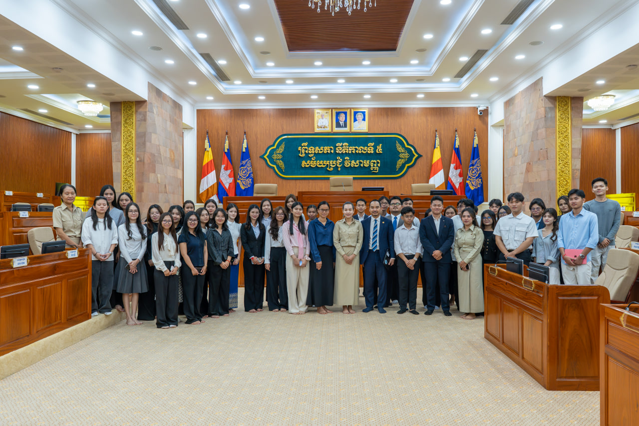 NUM iLAW Students Undertake Study Visit to the Senate of the Kingdom of Cambodia
