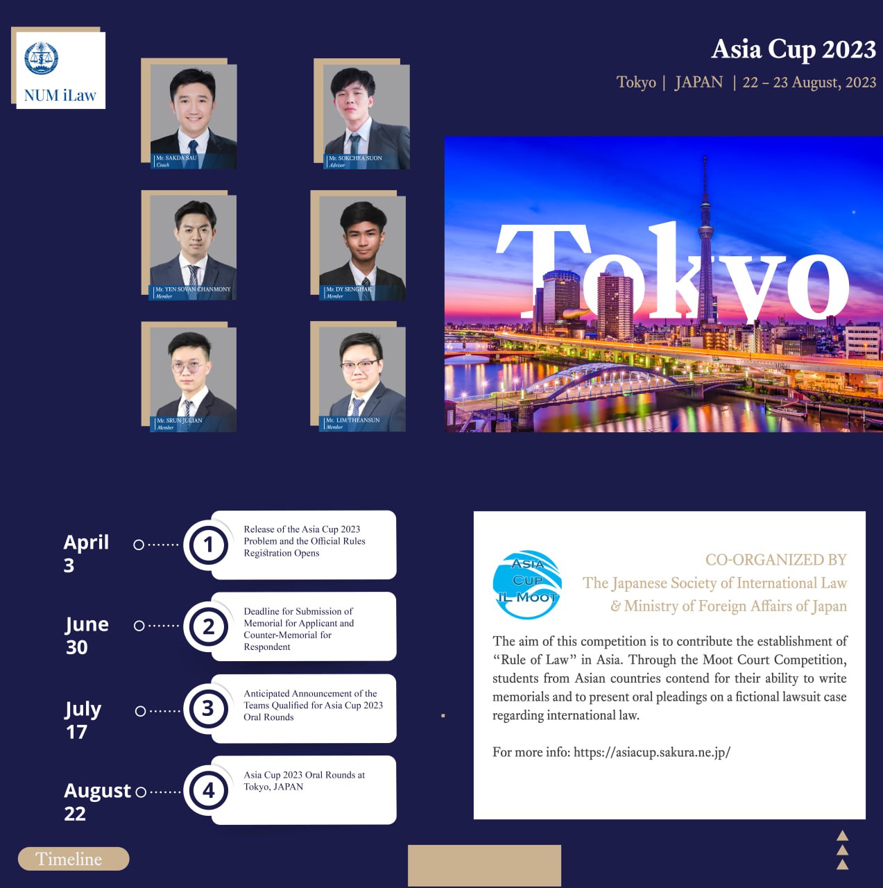Throwback to NUM iLAW’s Historic Achievement at the Asia Cup Moot 2023 in Japan - Image 1